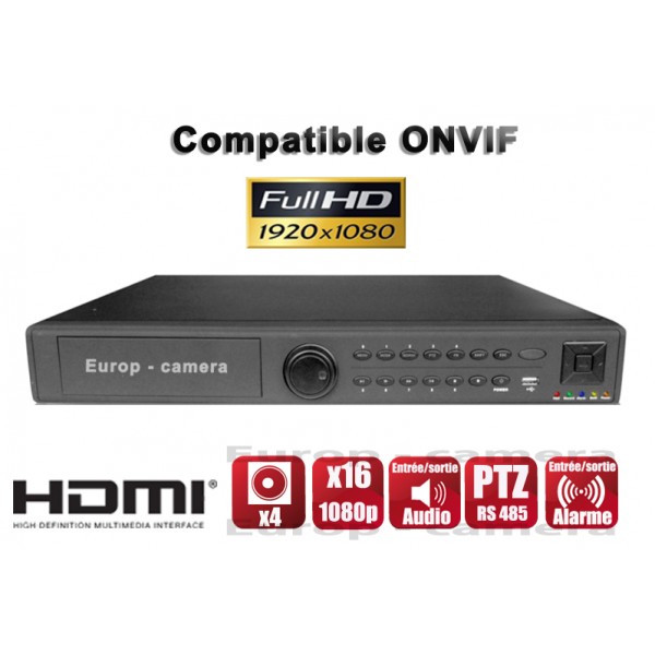 GRAVADOR DIGITAIS NVR 16 CANAIS 1080P H264